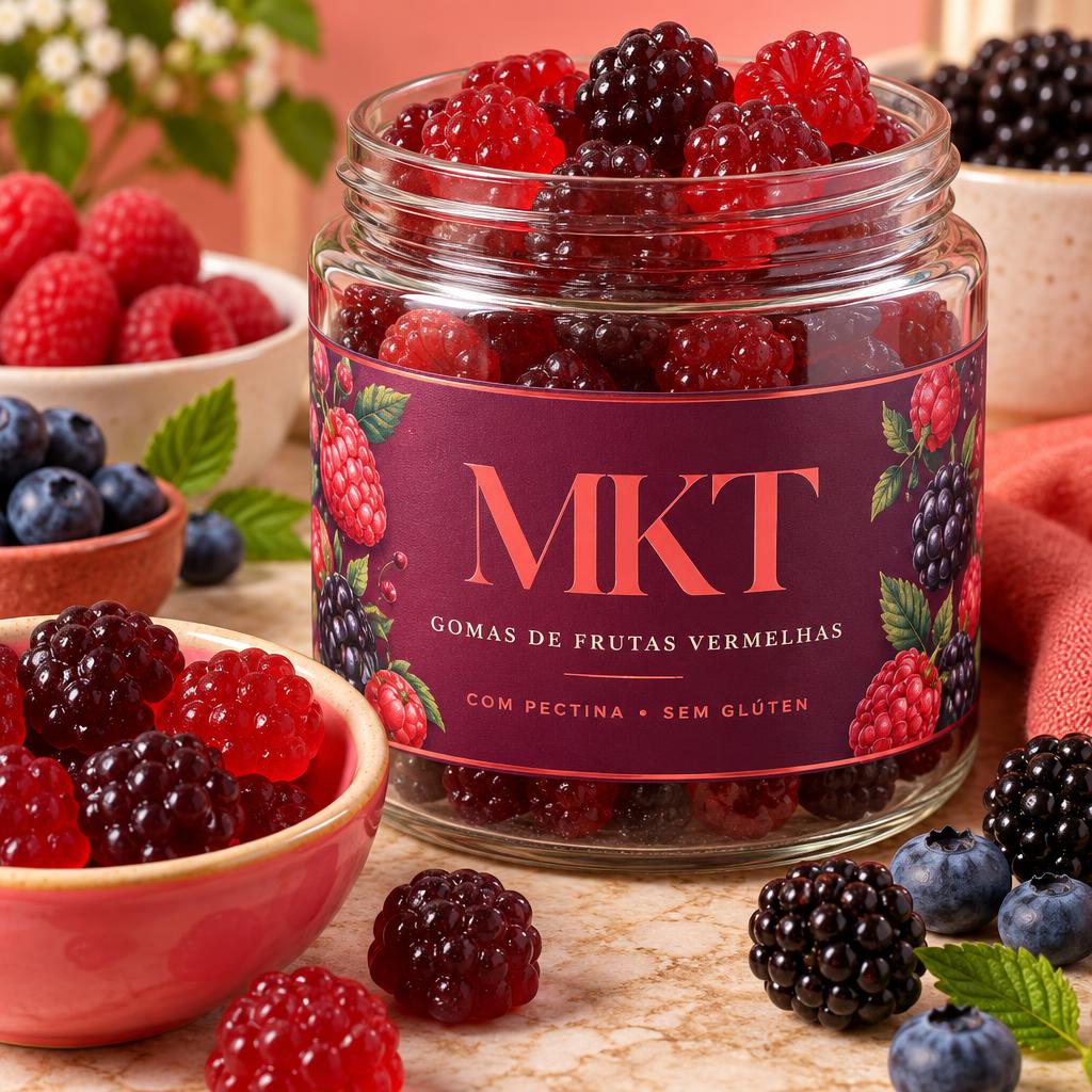 Gomas de Frutas Vermelhas