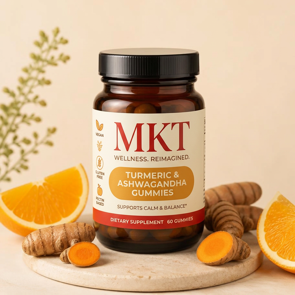 Gomas de Cúrcuma e Ashwagandha